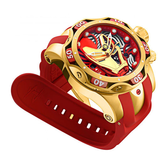 RELOJ HOMBRE DE ACERO PARA HOMBRE INVICTA MARVEL 30552 - ORO, ROJO