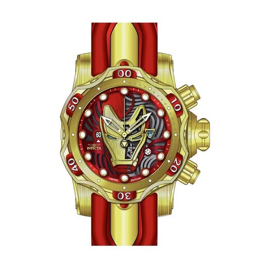 RELOJ HOMBRE DE ACERO PARA HOMBRE INVICTA MARVEL 30552 - ORO, ROJO