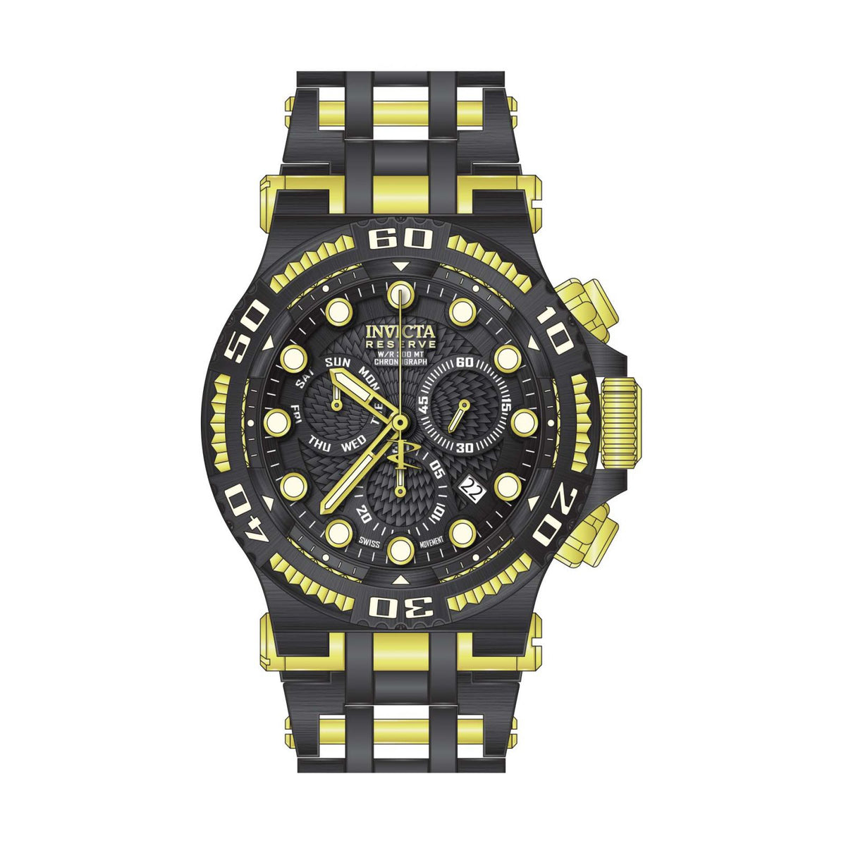 RELOJ  PARA HOMBRE INVICTA SPEEDWAY 30659 - ORO NEGRO