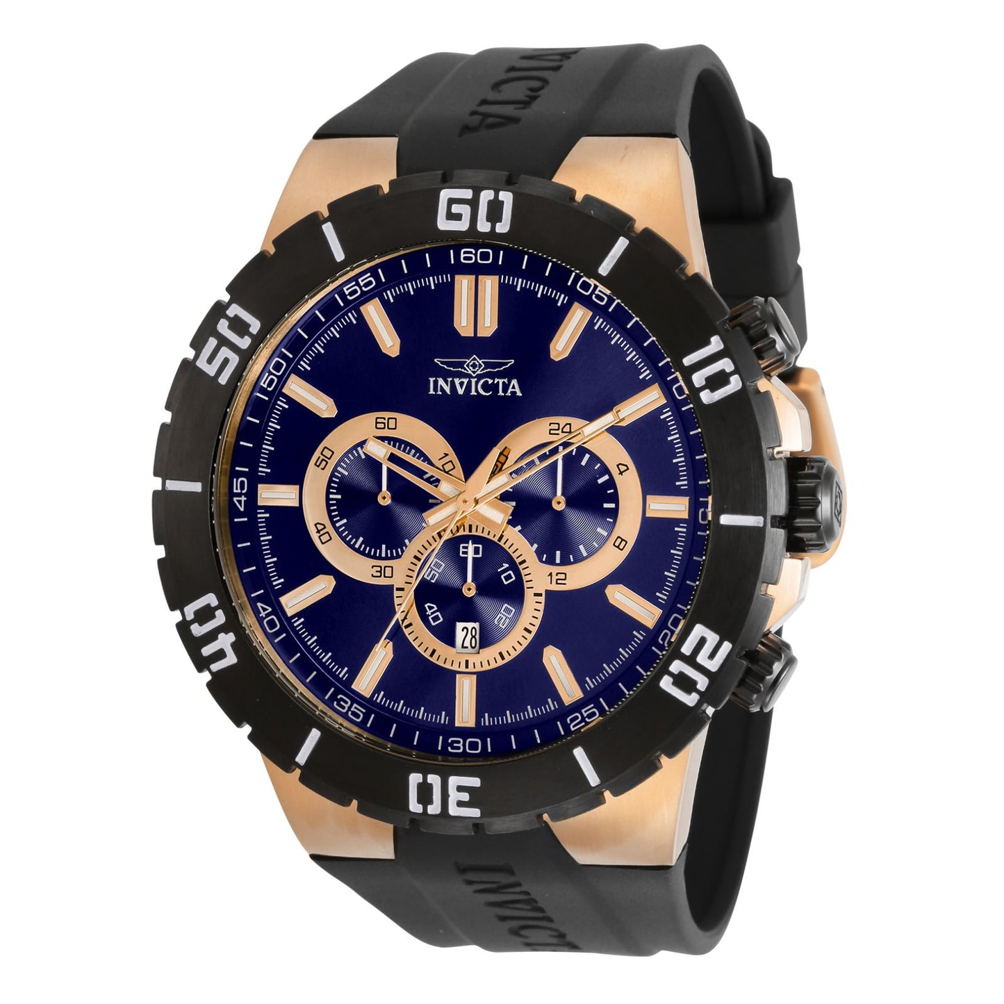 RELOJ DEPORTIVO PARA HOMBRE INVICTA PRO DIVER 30729 - AZUL, ROSA ORO