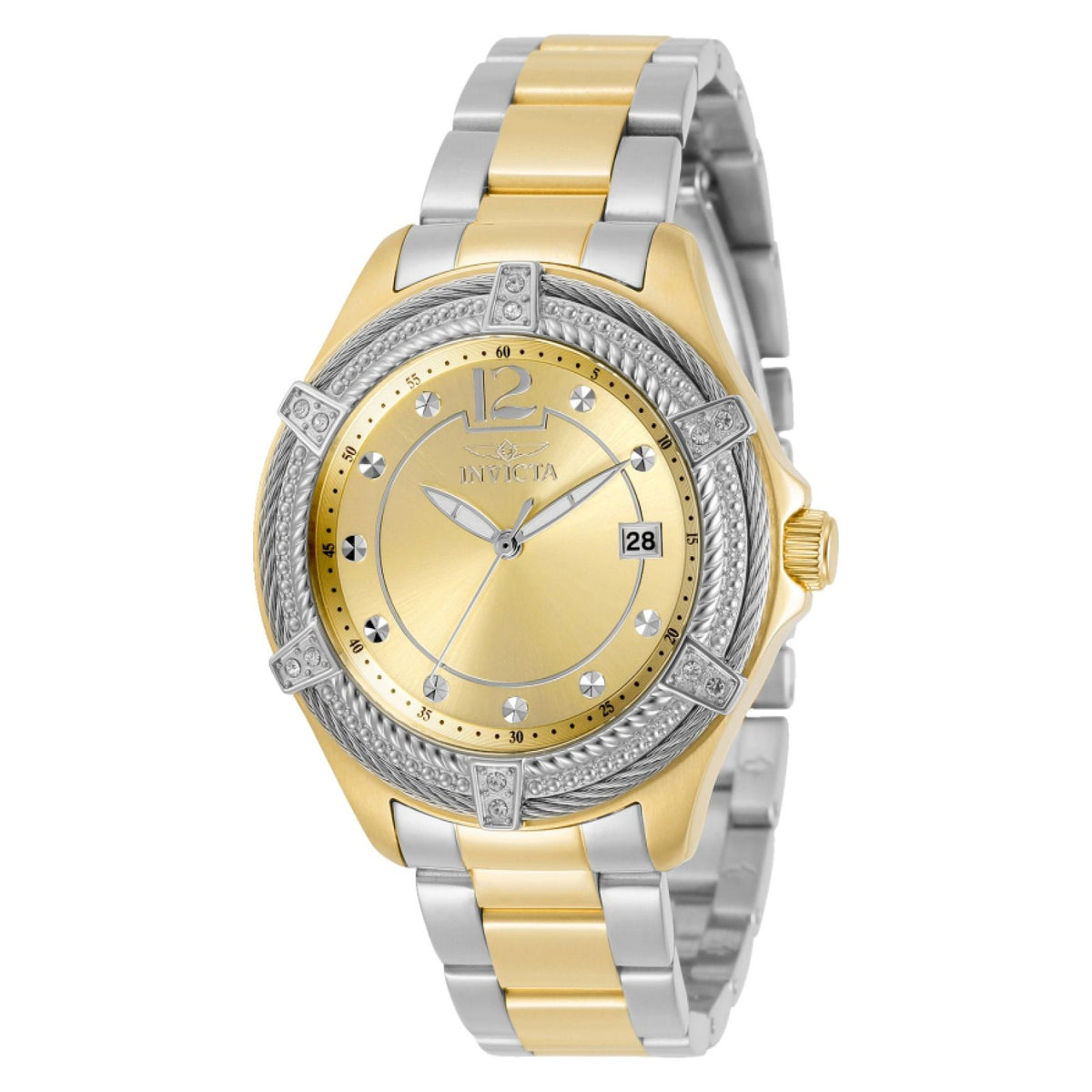 RELOJ  PARA MUJER INVICTA BOLT 30884 - ACERO, ORO