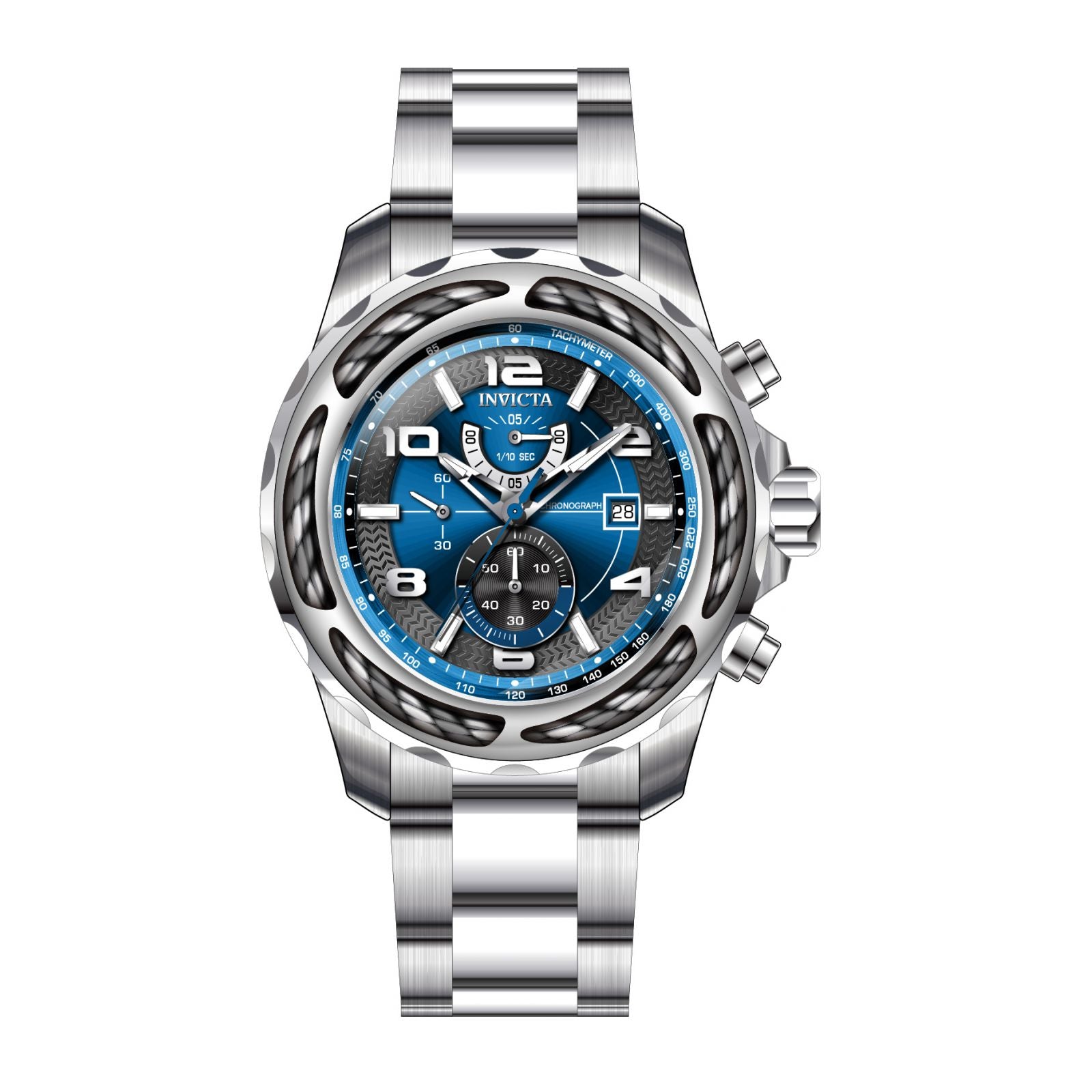 RELOJ  PARA HOMBRE INVICTA BOLT 31210 - PLATEADO