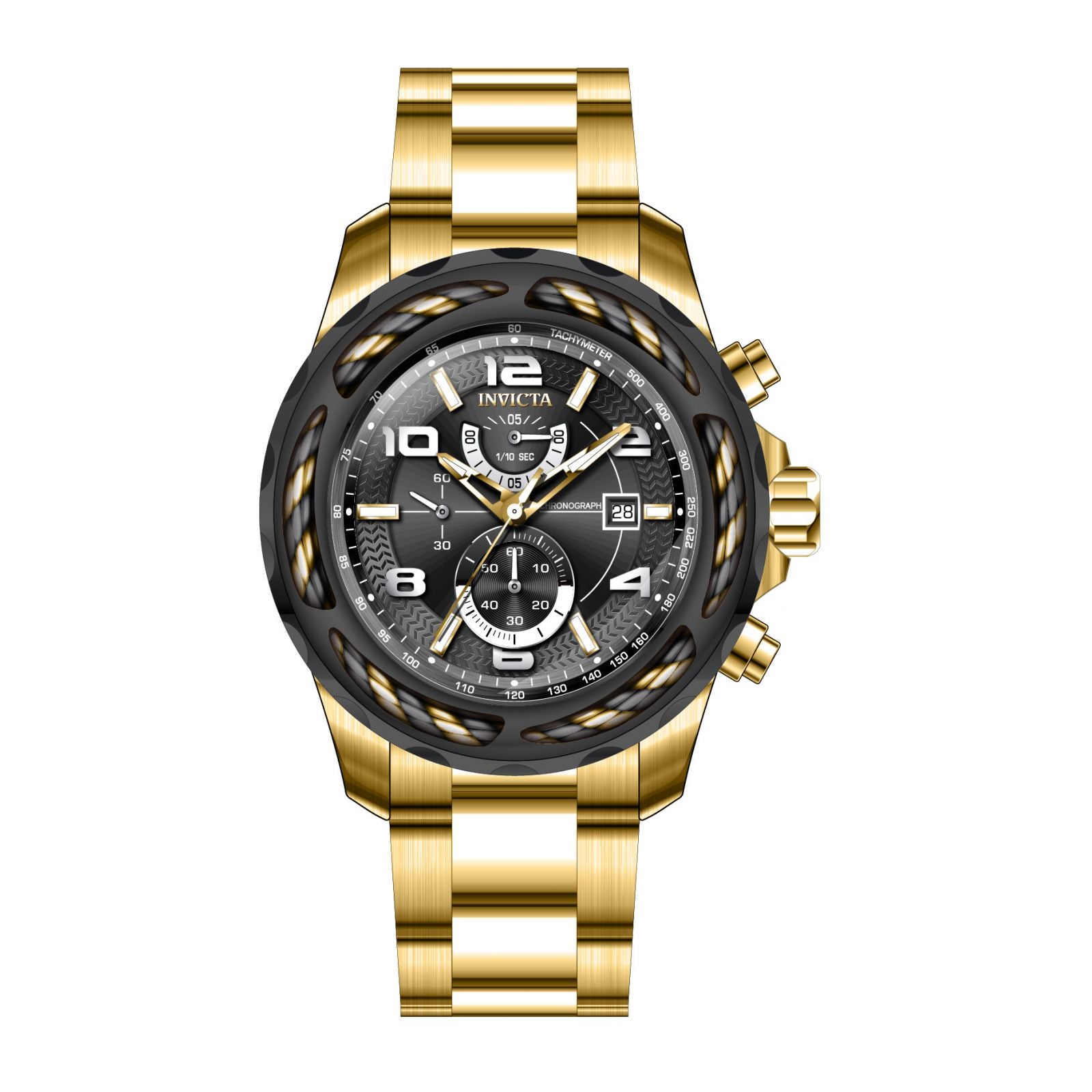 RELOJ  PARA HOMBRE INVICTA BOLT 31233 - DORADO