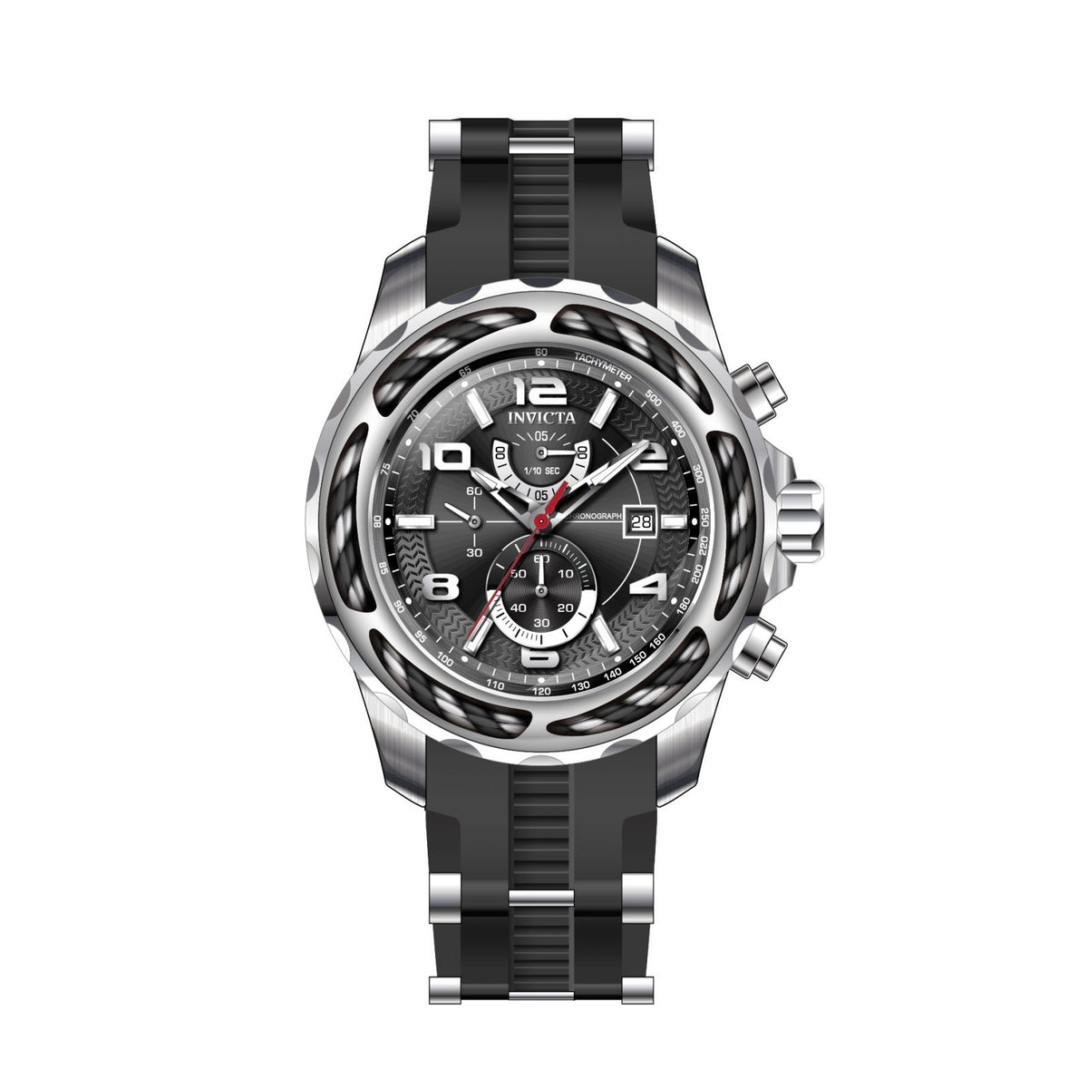 RELOJ DEPORTIVO PARA HOMBRE INVICTA BOLT 31235 - ACERO, NEGRO