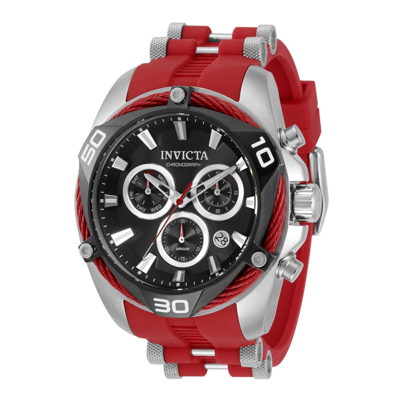 RELOJ  PARA HOMBRE INVICTA BOLT 31310 - ACERO, ROJO