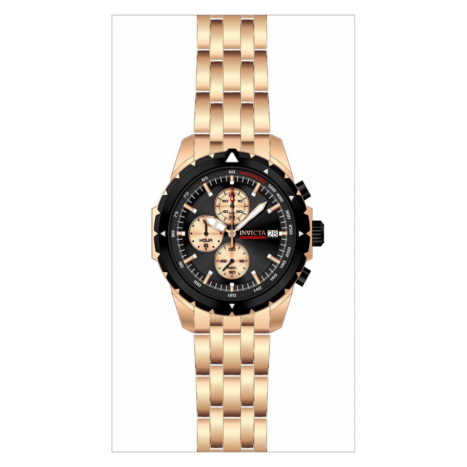 RELOJ  PARA HOMBRE INVICTA AVIATOR 31497 - ORO ROSA