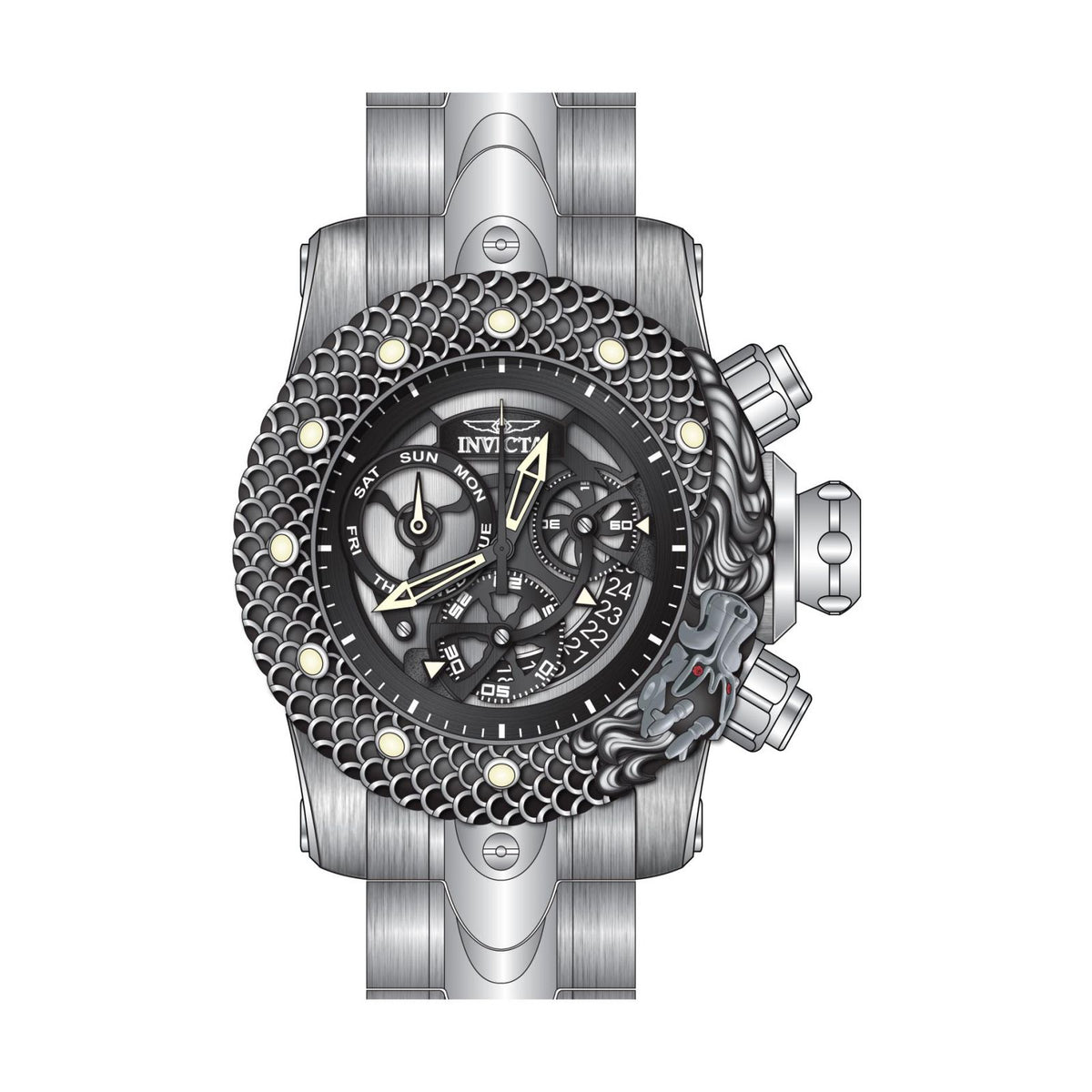 RELOJ  PARA HOMBRE INVICTA VENOM 31498 - PLATEADO