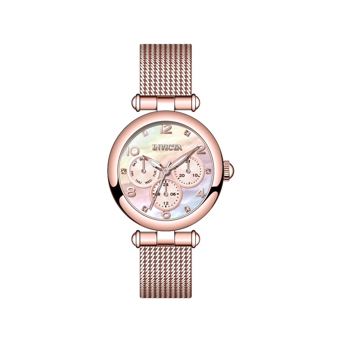 RELOJ  PARA MUJER INVICTA ANGEL 31528 - ORO ROSA