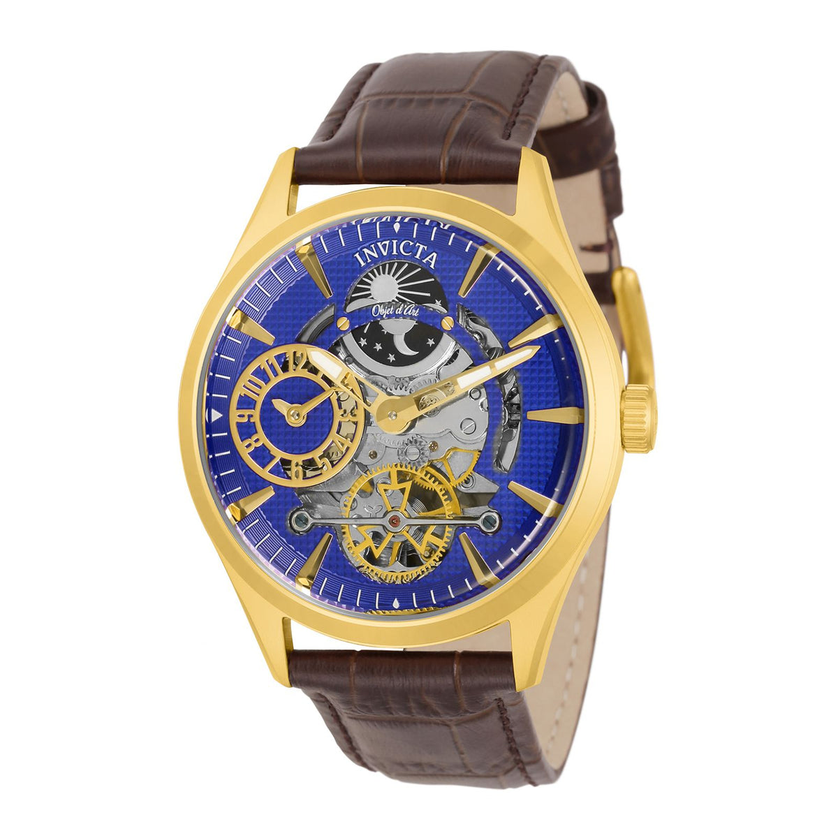 RELOJ CLÁSICO PARA HOMBRE INVICTA OBJET D ART 30442 - MARRÓN