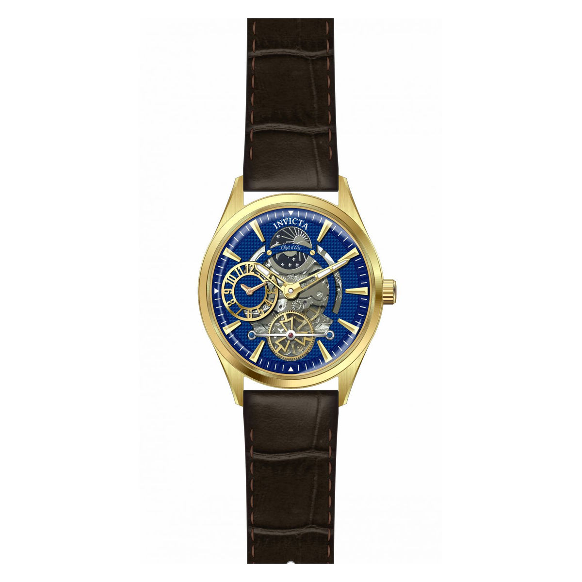 RELOJ CLÁSICO PARA HOMBRE INVICTA OBJET D ART 30442 - MARRÓN