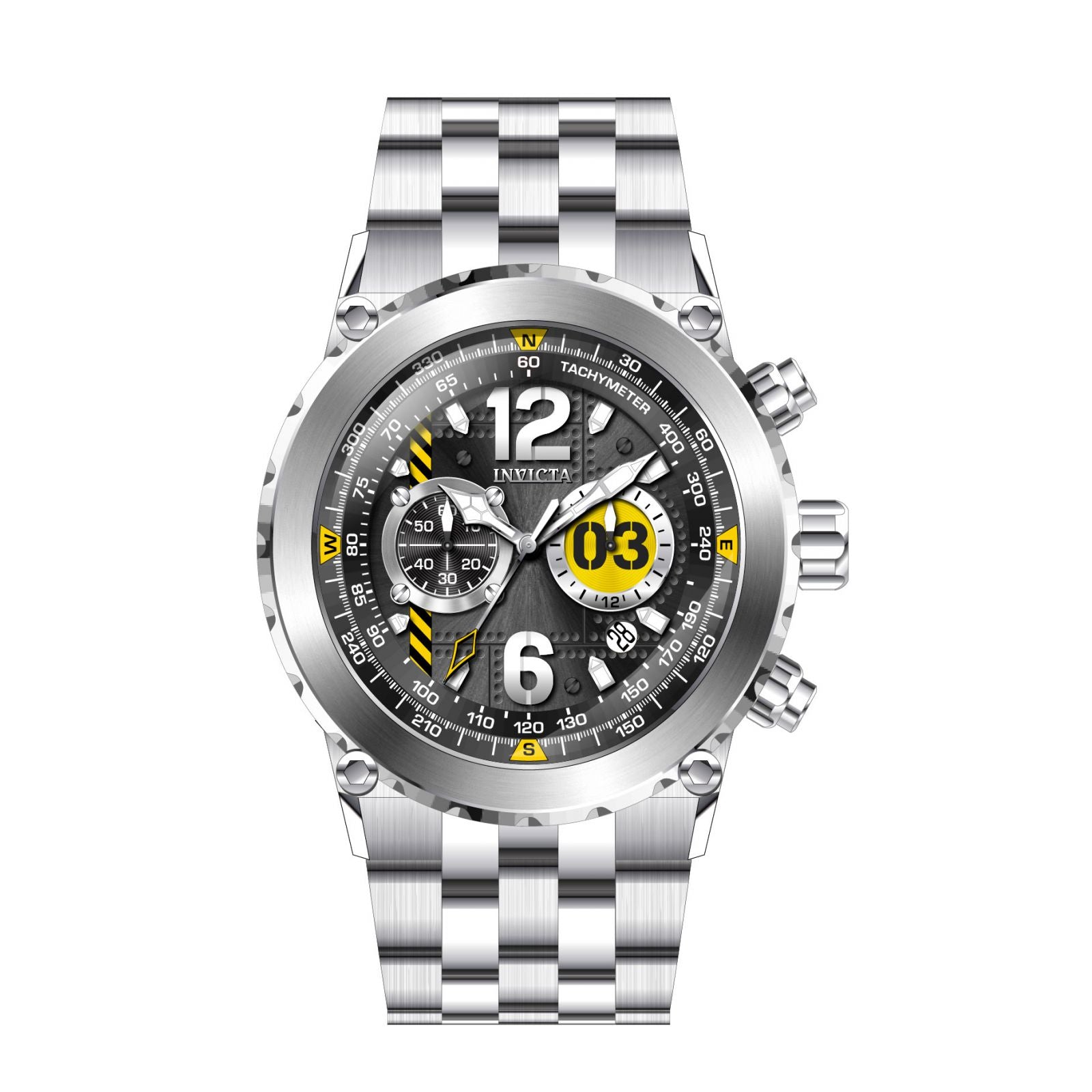 RELOJ  PARA HOMBRE INVICTA AVIATOR 31589 - ACERO