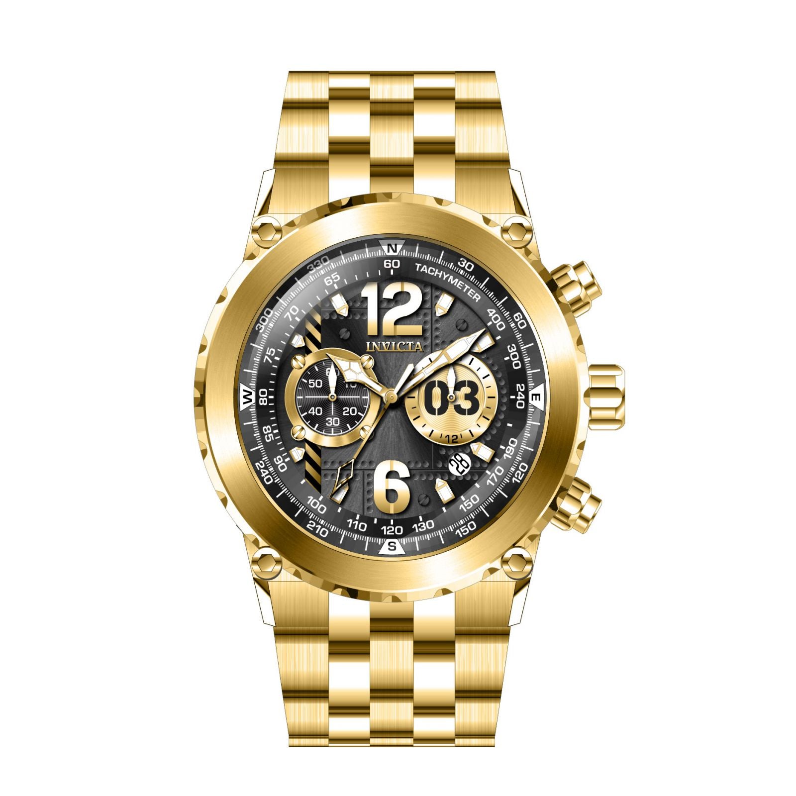 RELOJ  PARA HOMBRE INVICTA AVIATOR 31592 - DORADO