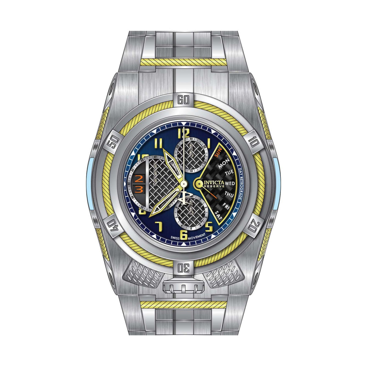 RELOJ  PARA HOMBRE INVICTA BOLT 31624 - ACERO, ORO