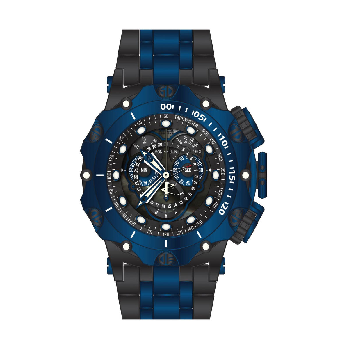 RELOJ  PARA HOMBRE INVICTA RESERVE 31726 - AZUL OSCURO, NEGRO