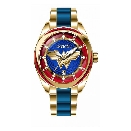 RELOJ MUJER MARAVILLA PARA MUJER INVICTA DC COMICS 31730 - ORO AZUL