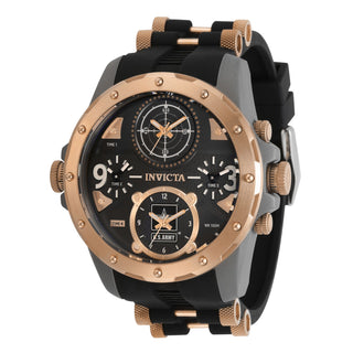 RELOJ  PARA HOMBRE INVICTA U.S. ARMY 31969 - ORO ROSA, NEGRO