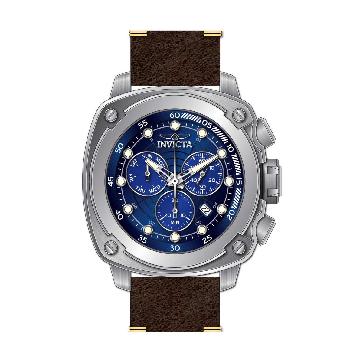 RELOJ CLÁSICO PARA HOMBRE INVICTA AVIATOR 32104 - MARRÓN, MARFIL