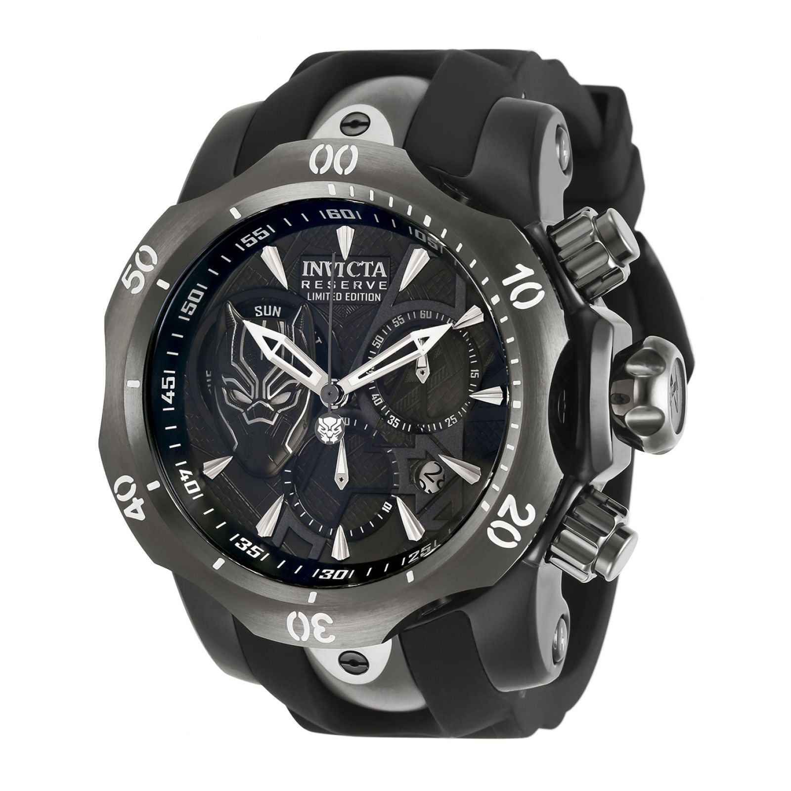 RELOJ PANTERA NEGRA PARA HOMBRE INVICTA MARVEL 32430 NEGRO TITANIO