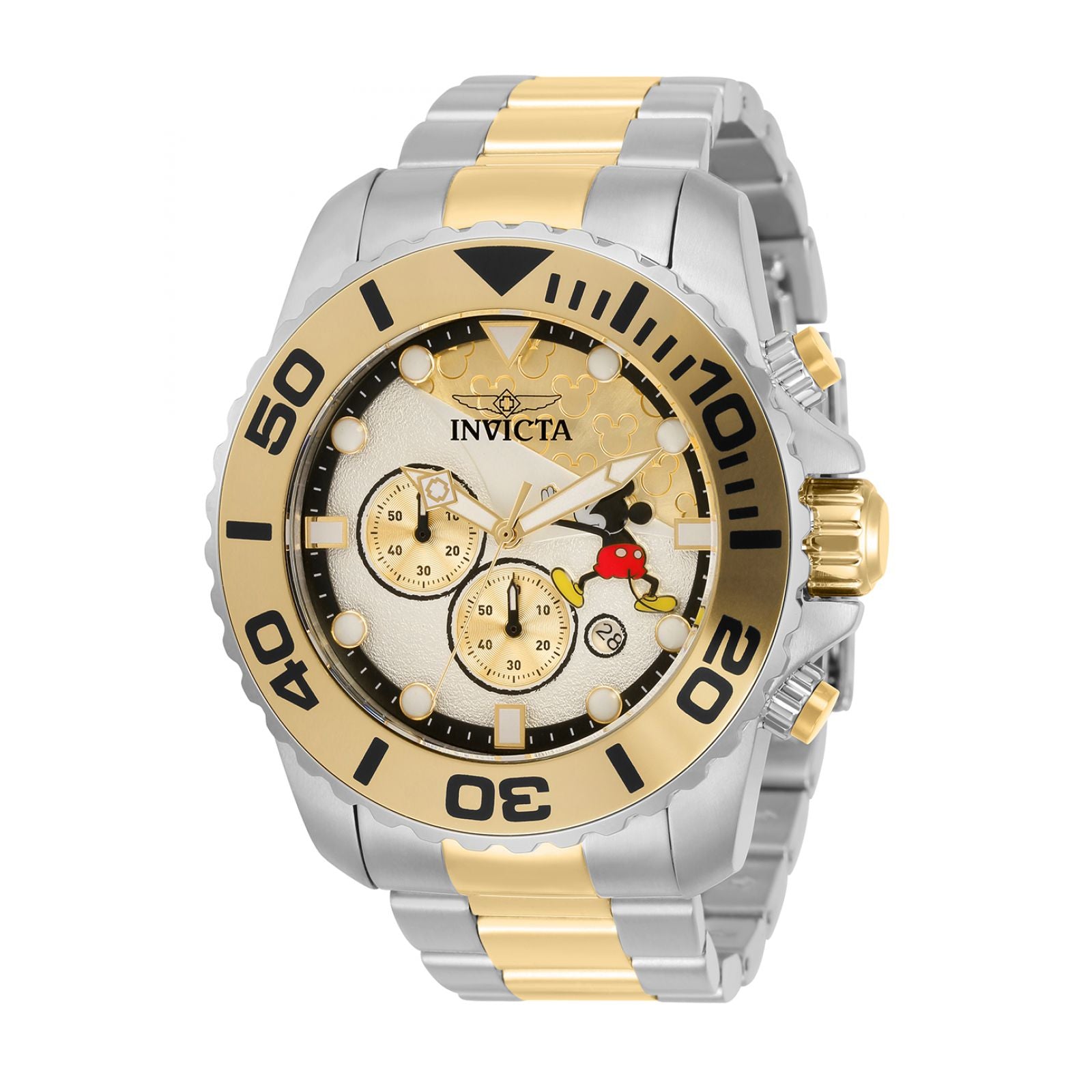RELOJ MICKEY RATÓN PARA HOMBRE INVICTA DISNEY LIMITED EDITION 32445 - ACERO, ORO