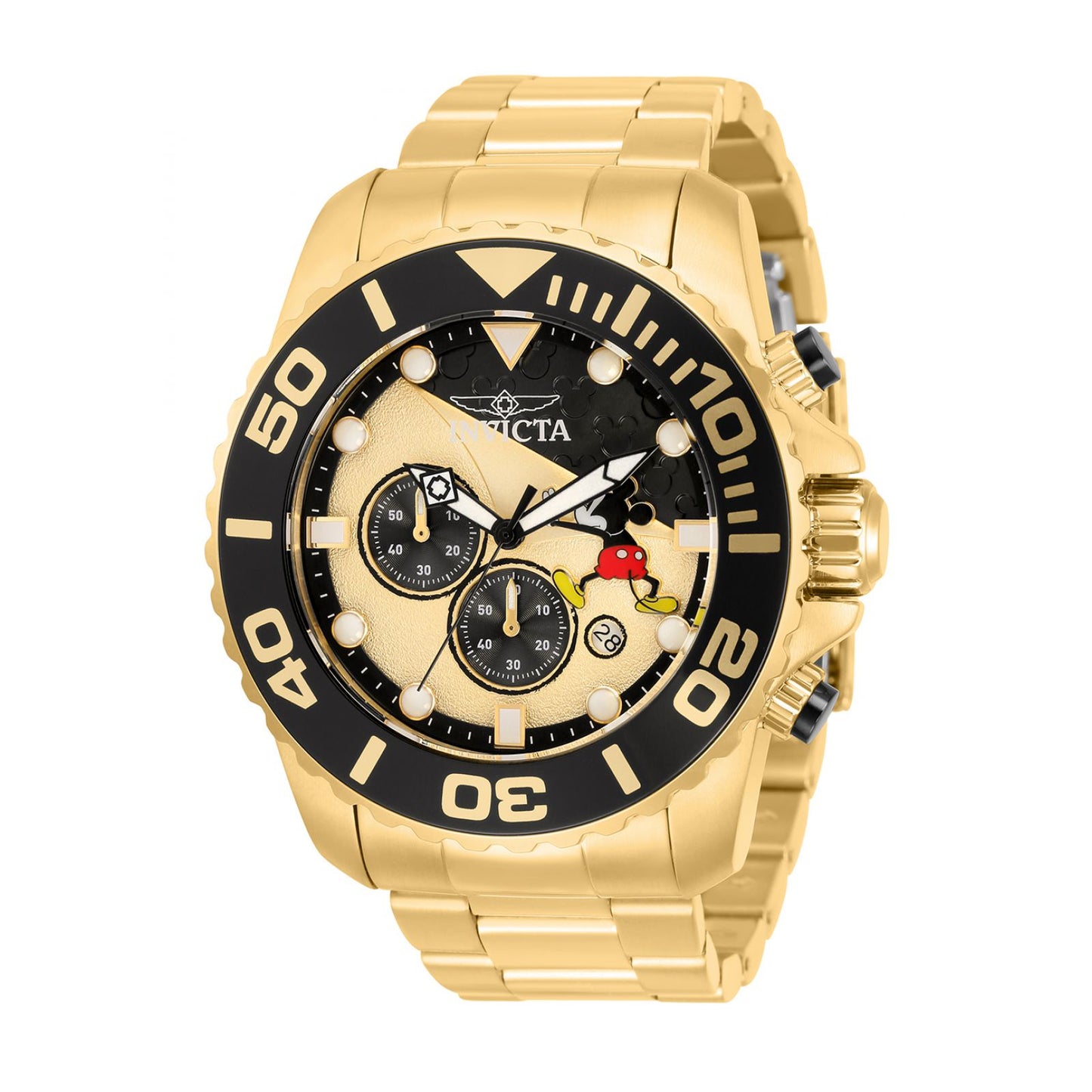 RELOJ MICKEY RATÓN PARA HOMBRE INVICTA DISNEY LIMITED EDITION 32448 - ORO