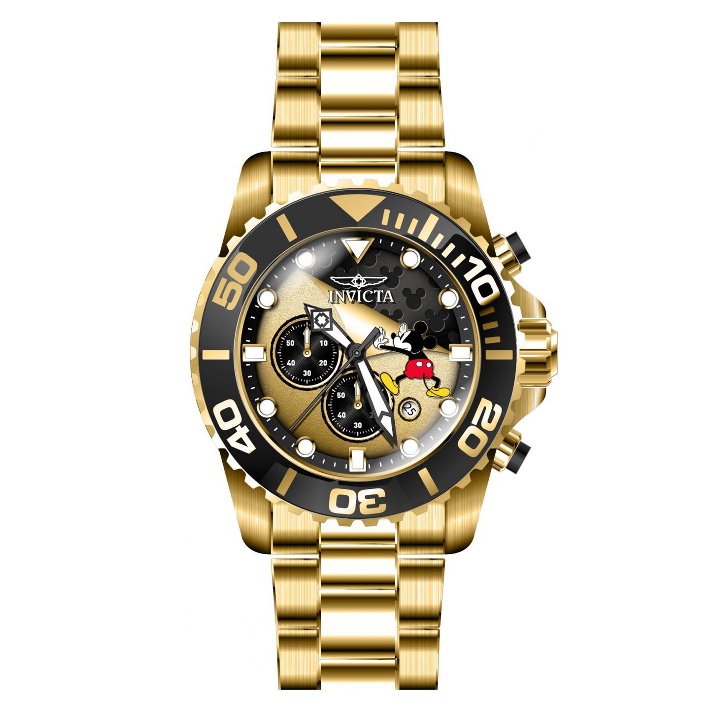 RELOJ MICKEY RATÓN PARA HOMBRE INVICTA DISNEY LIMITED EDITION 32448 - ORO