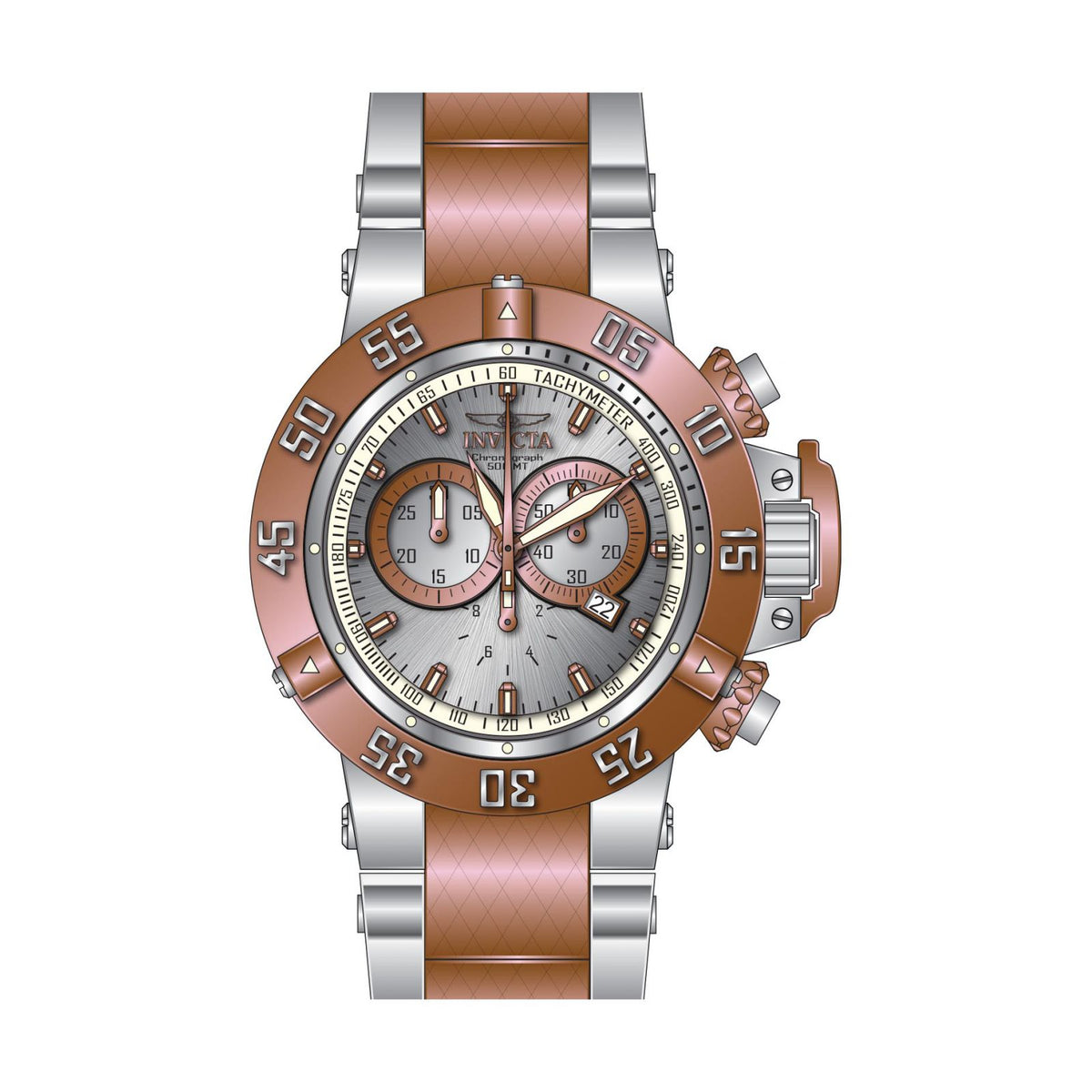 RELOJ  PARA HOMBRE INVICTA SUBAQUA 32467 - ORO ROSA
