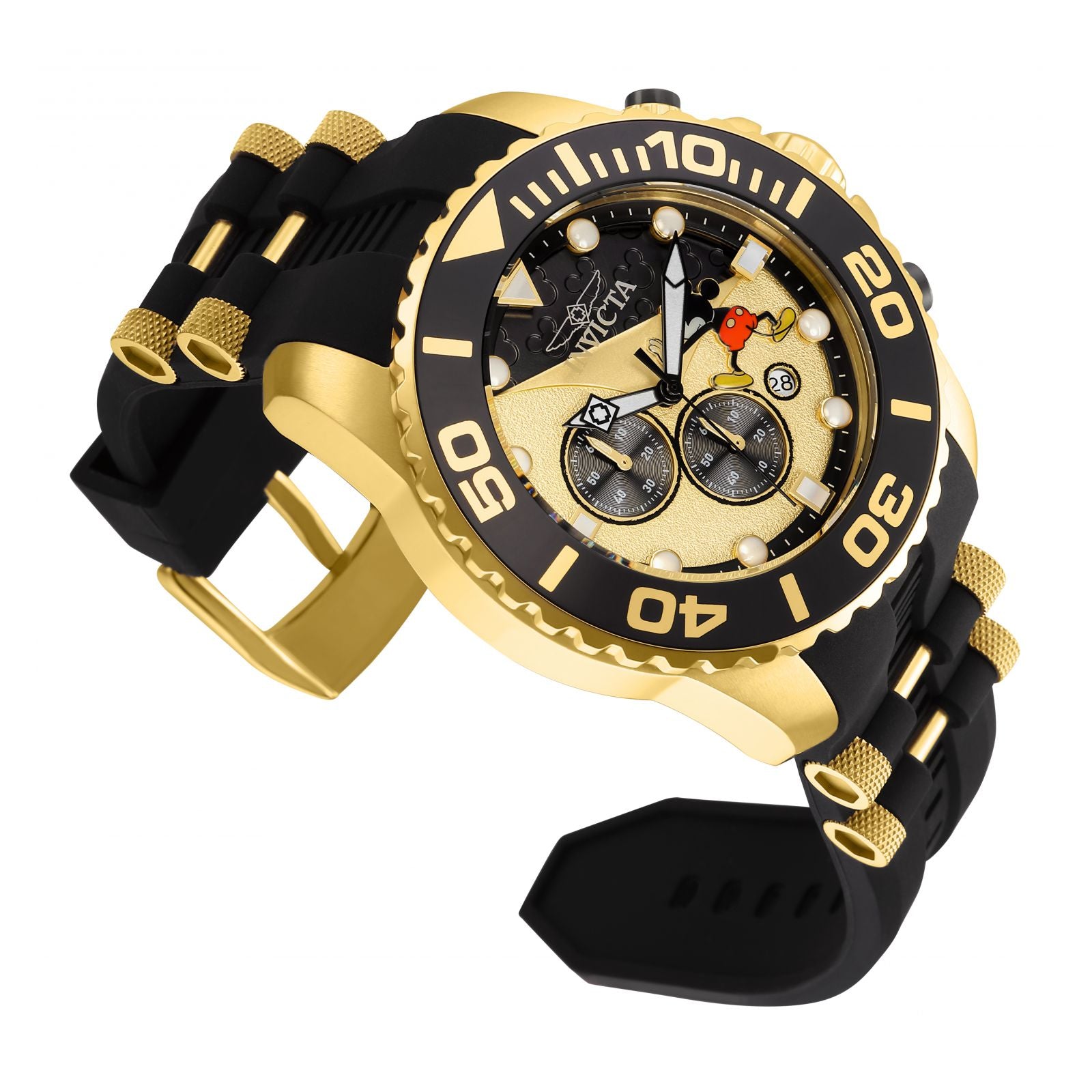 RELOJ MICKEY RATÓN PARA HOMBRE INVICTA DISNEY LIMITED EDITION 32474 - ORO NEGRO