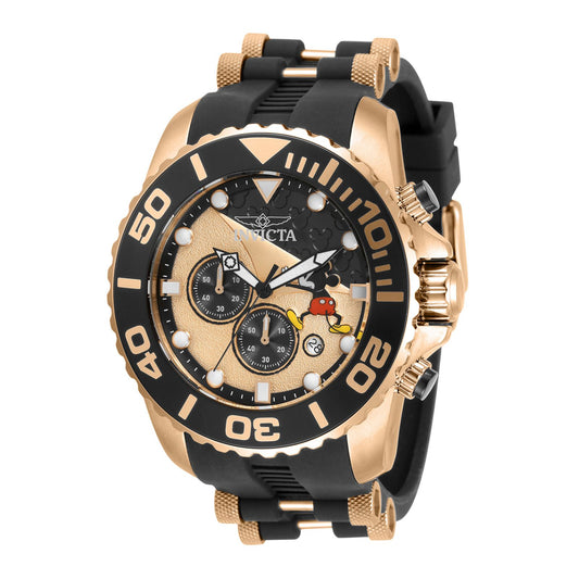 RELOJ MICKEY RATÓN PARA HOMBRE INVICTA DISNEY LIMITED EDITION 32475 - NEGRO, ORO ROSA