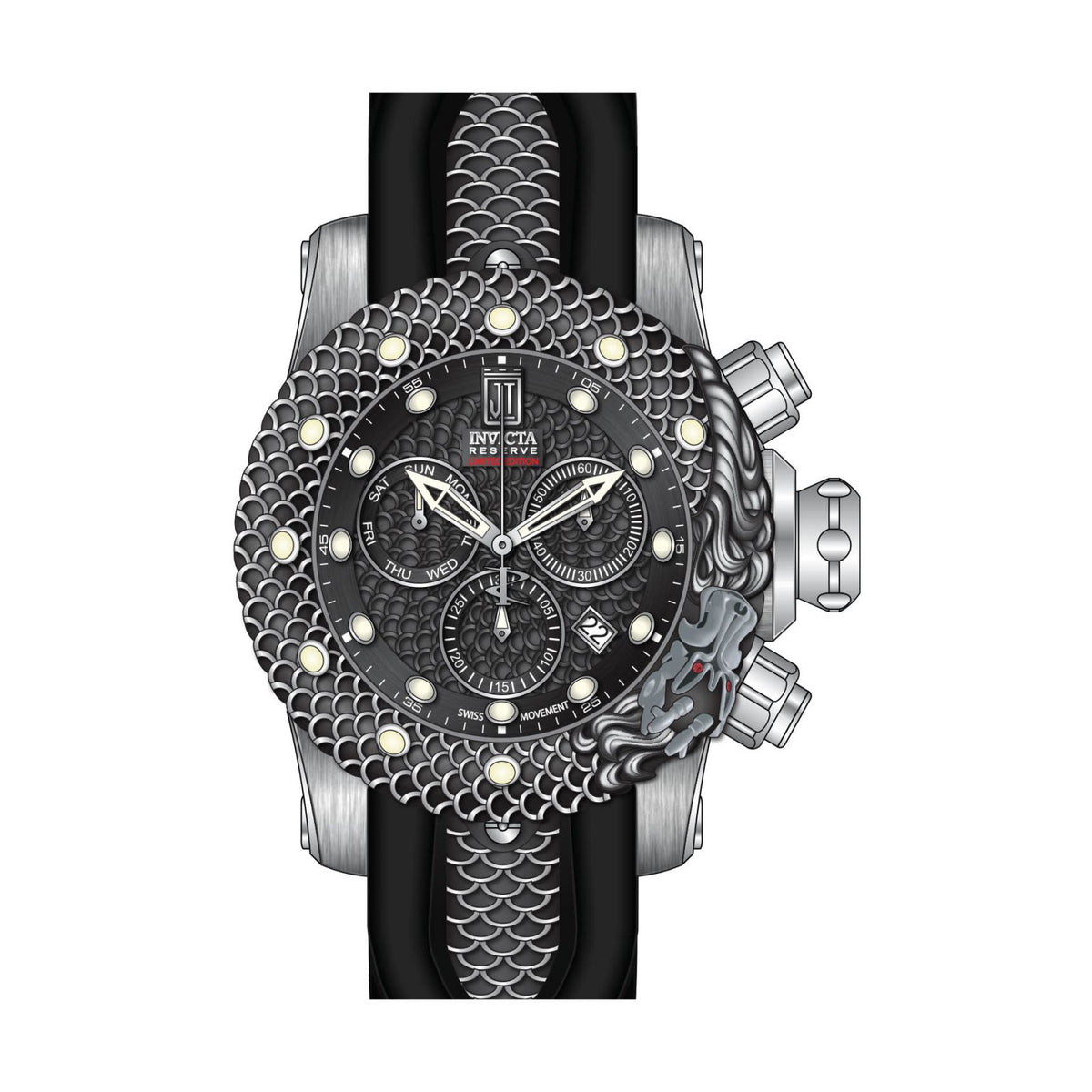 RELOJ  PARA HOMBRE INVICTA JASON TAYLOR 32552 - ACERO NEGRO
