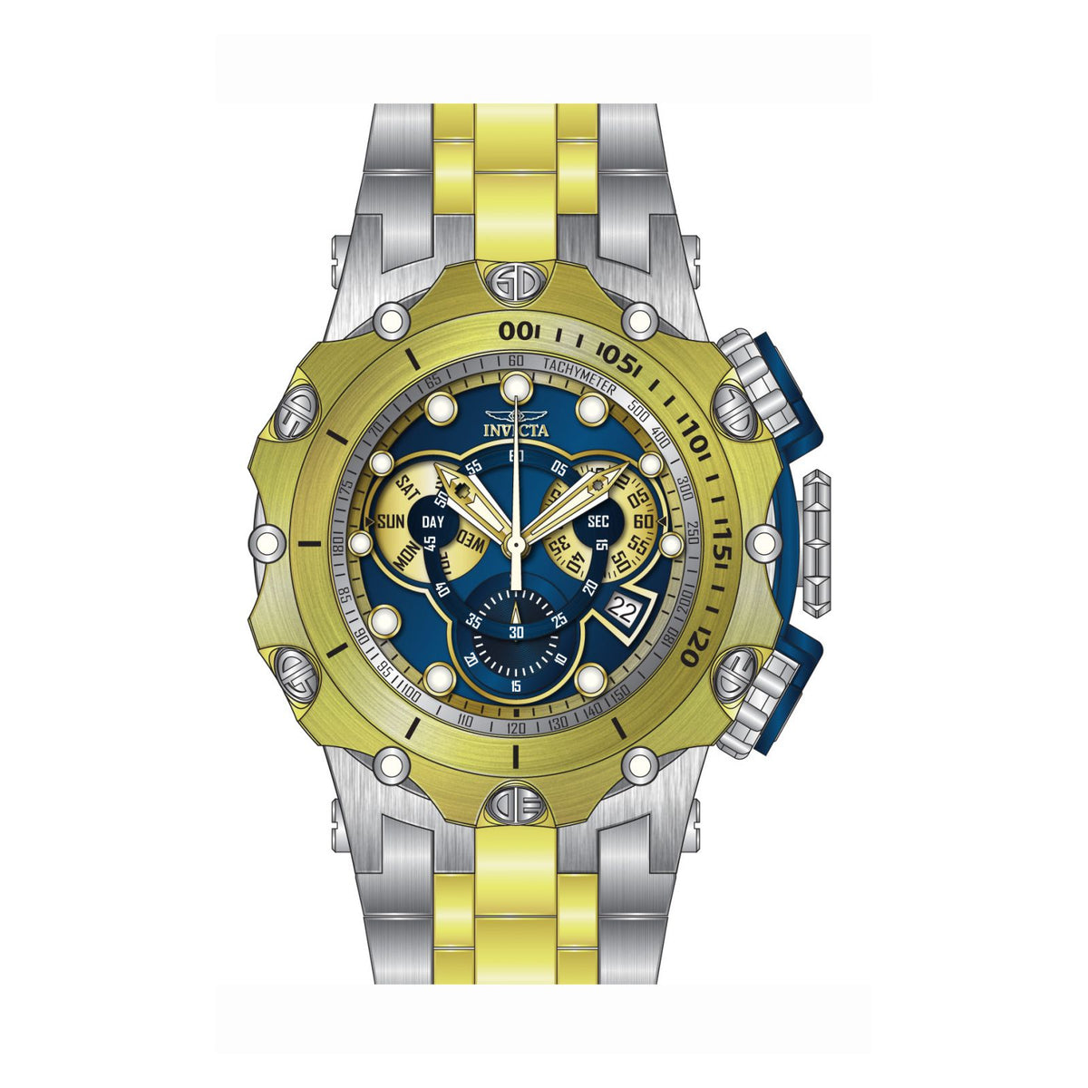 RELOJ  PARA HOMBRE INVICTA VENOM 32763 - ACERO, ORO