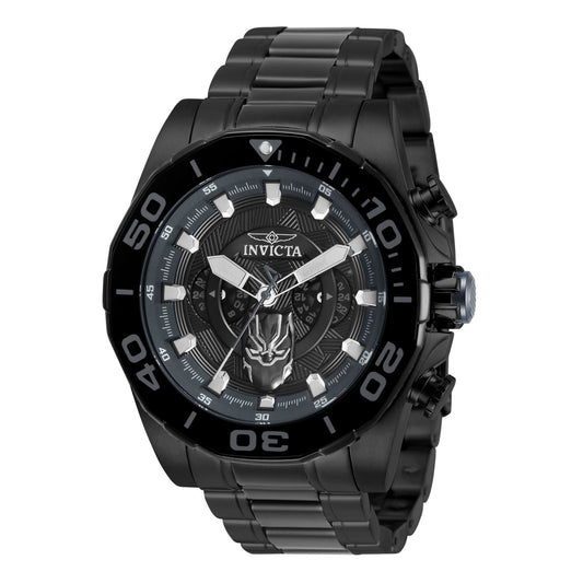 RELOJ PANTERA NEGRA PARA HOMBRE INVICTA MARVEL 33149 - NEGRO