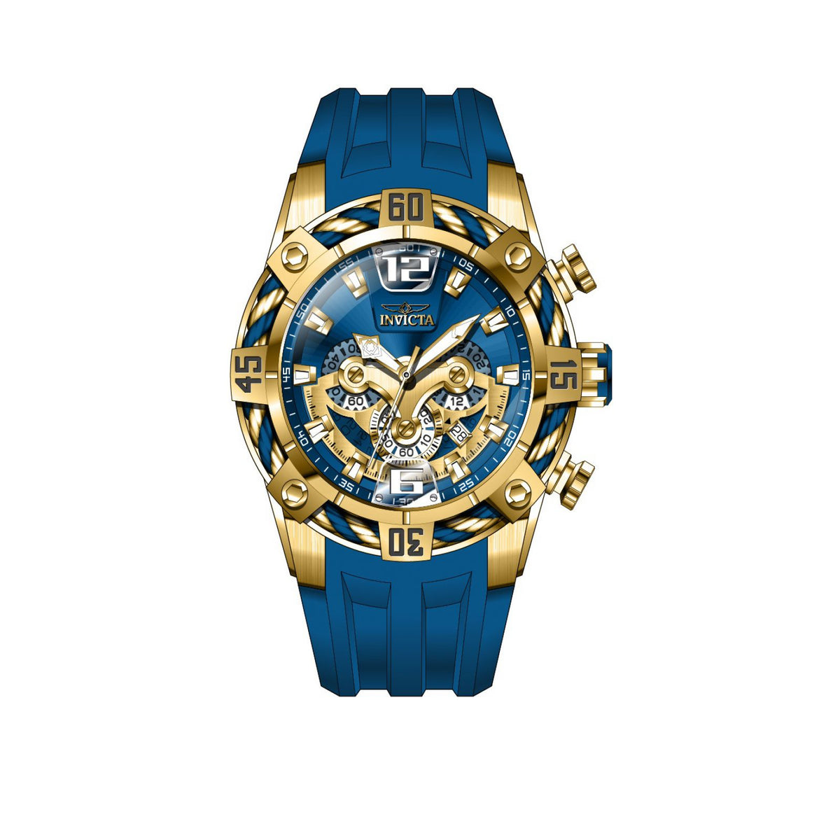 RELOJ DEPORTIVO PARA HOMBRE INVICTA BOLT 33185 - AZUL