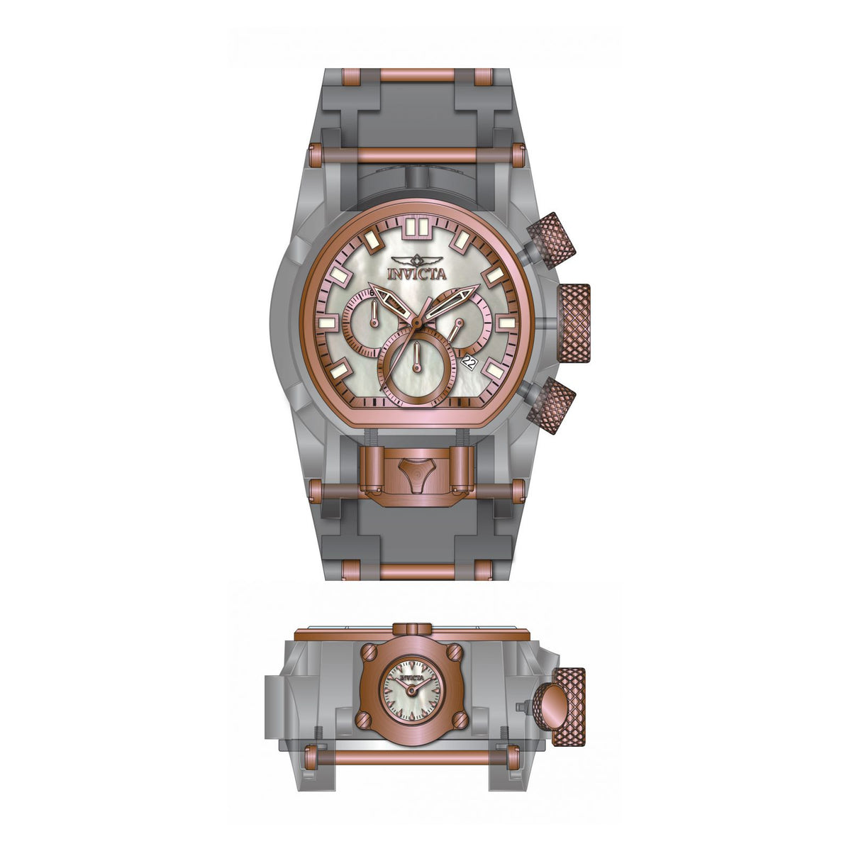 RELOJ DEPORTIVO PARA HOMBRE INVICTA BOLT 33206 - GRIS