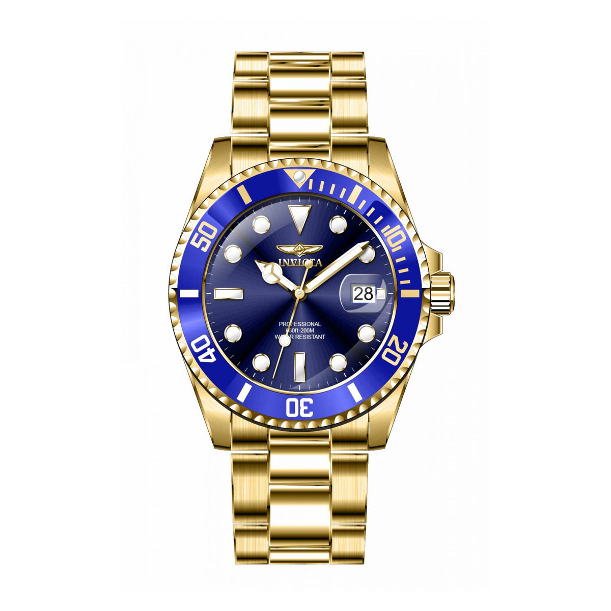 RELOJ  PARA UNISEXO INVICTA PRO DIVER INV33 - DORADO