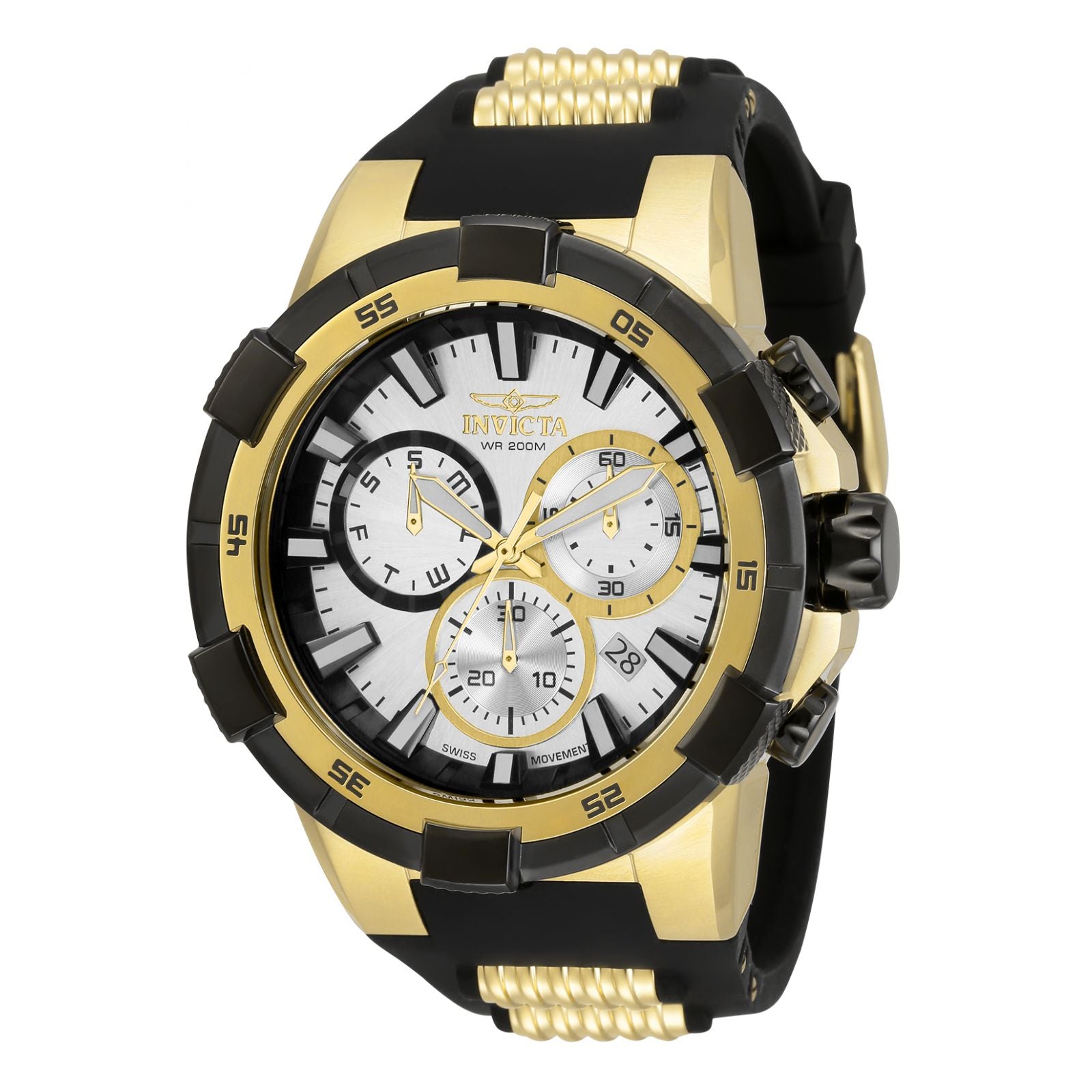 Reloj hombre best sale dorado y negro