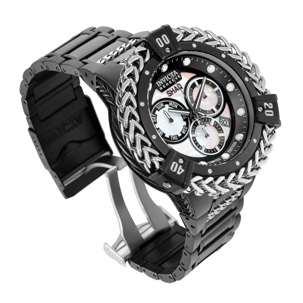 RELOJ  PARA HOMBRE INVICTA SHAQ 33412 - NEGRO, ACERO
