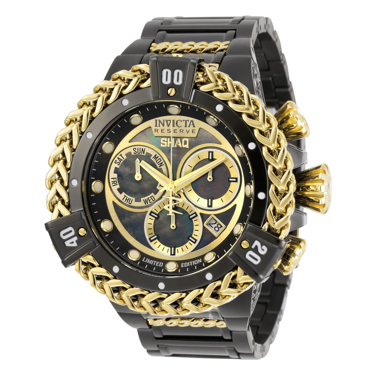 RELOJ  PARA HOMBRE INVICTA SHAQ 33413 - ORO NEGRO