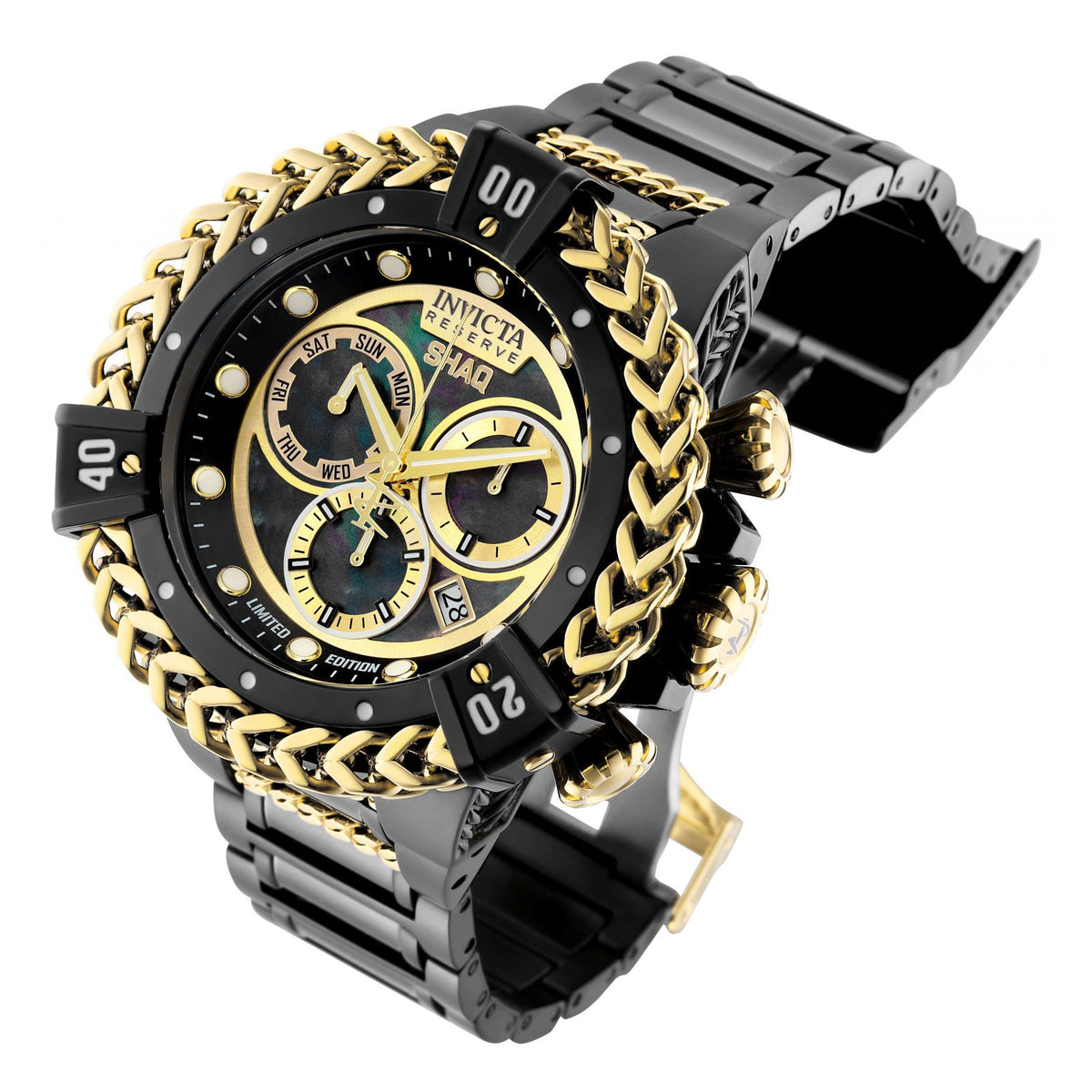 RELOJ  PARA HOMBRE INVICTA SHAQ 33413 - ORO NEGRO