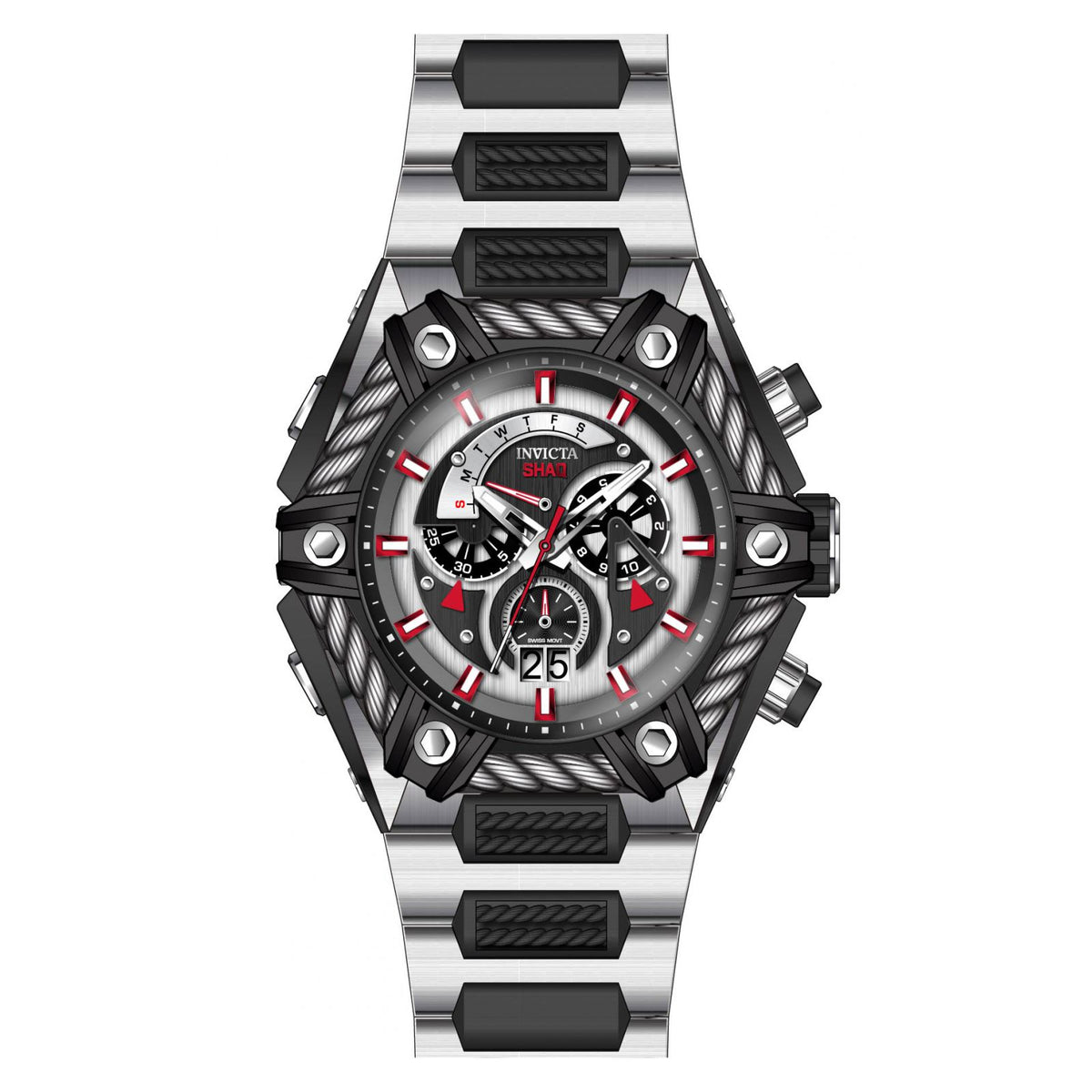 RELOJ  PARA HOMBRE INVICTA SHAQ 33680 - PLATEADO