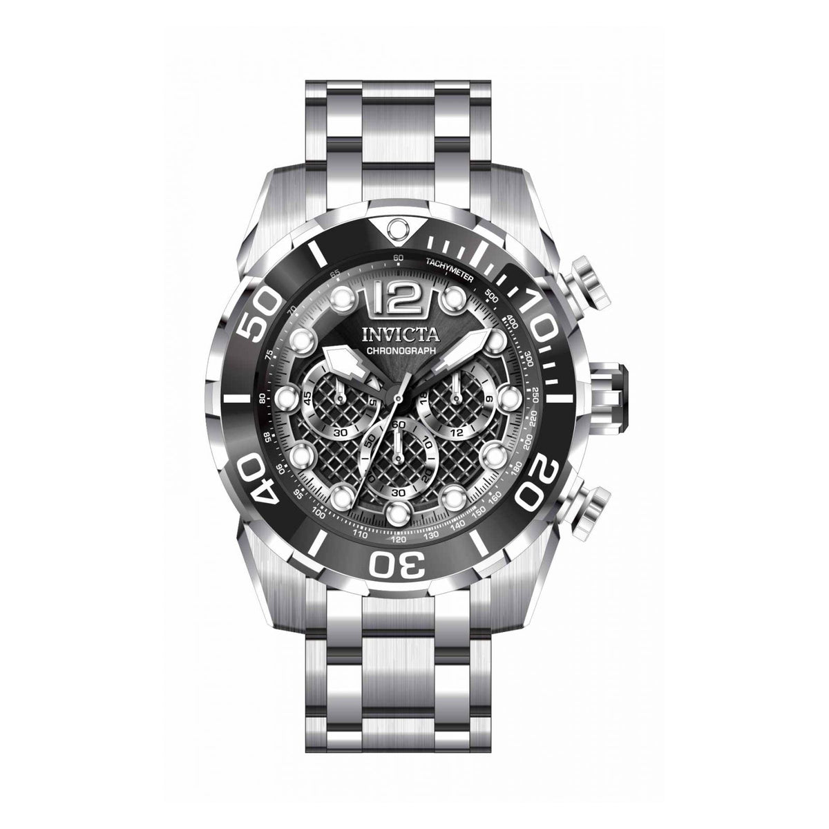 RELOJ  PARA HOMBRE INVICTA PRO DIVER 33827 - NEGRO, PLATA