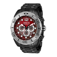 RELOJ  PARA HOMBRE INVICTA PRO DIVER 33833 - ROJO, PLATA