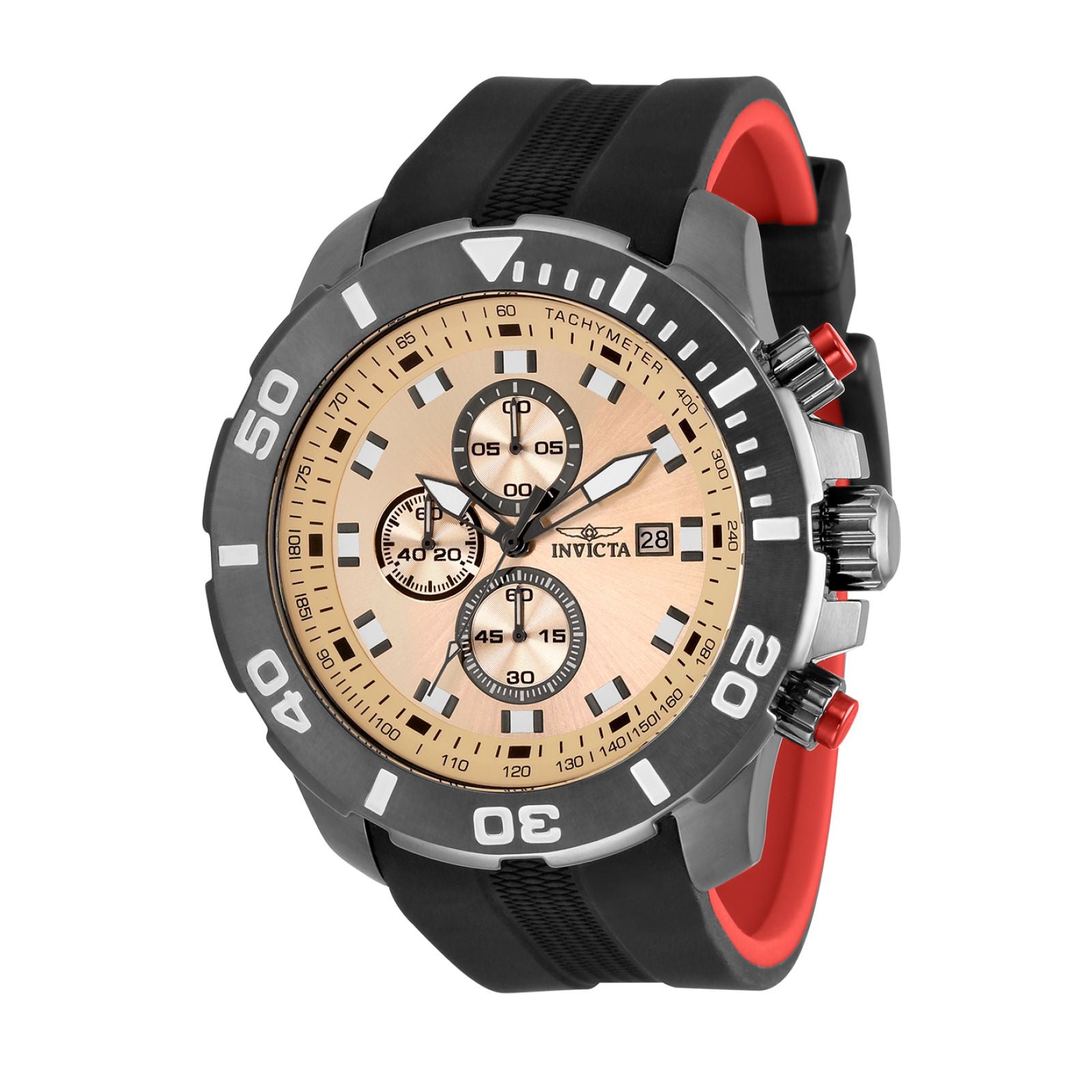 RELOJ INVICTA PRO DIVER 33833 CON CRONOGRAFO DE CUARZO CON ESFERA ROJA PARA  HOMBRE