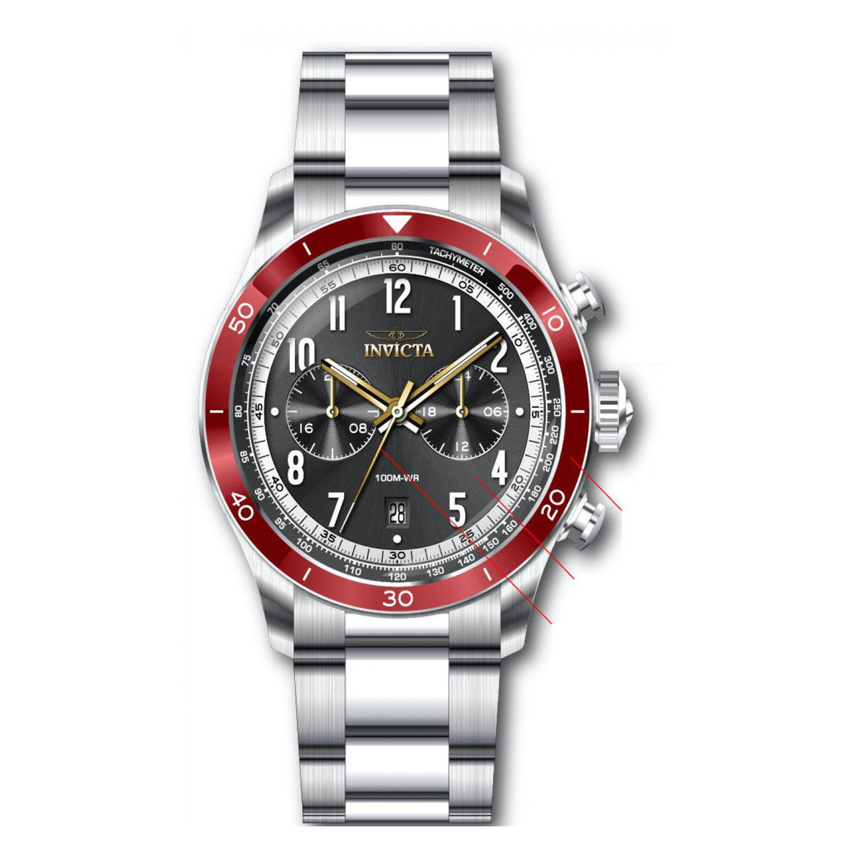 RELOJ  PARA HOMBRE INVICTA SPEEDWAY 33963 - ACERO