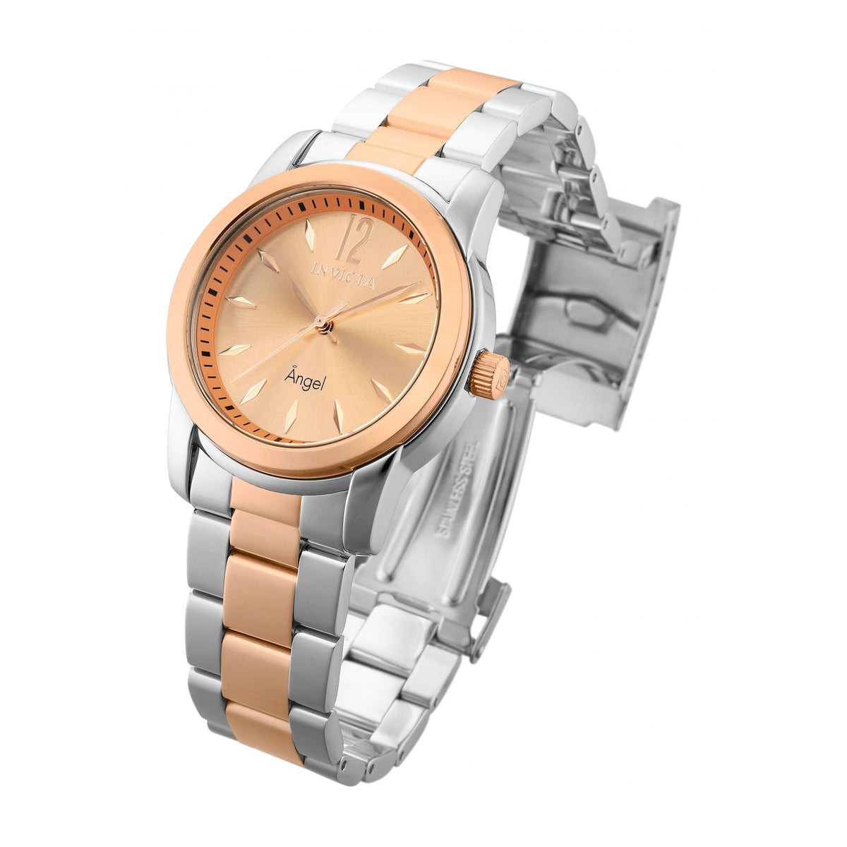 RELOJ  PARA MUJER INVICTA ANGEL 34035 - ROSA   ORO