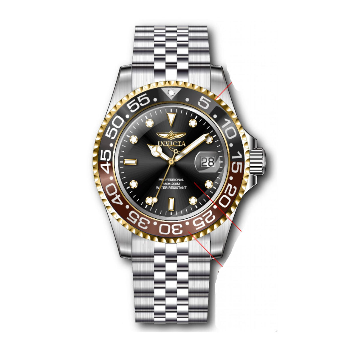 RELOJ  PARA HOMBRE INVICTA PRO DIVER 34103 - PLATEADO