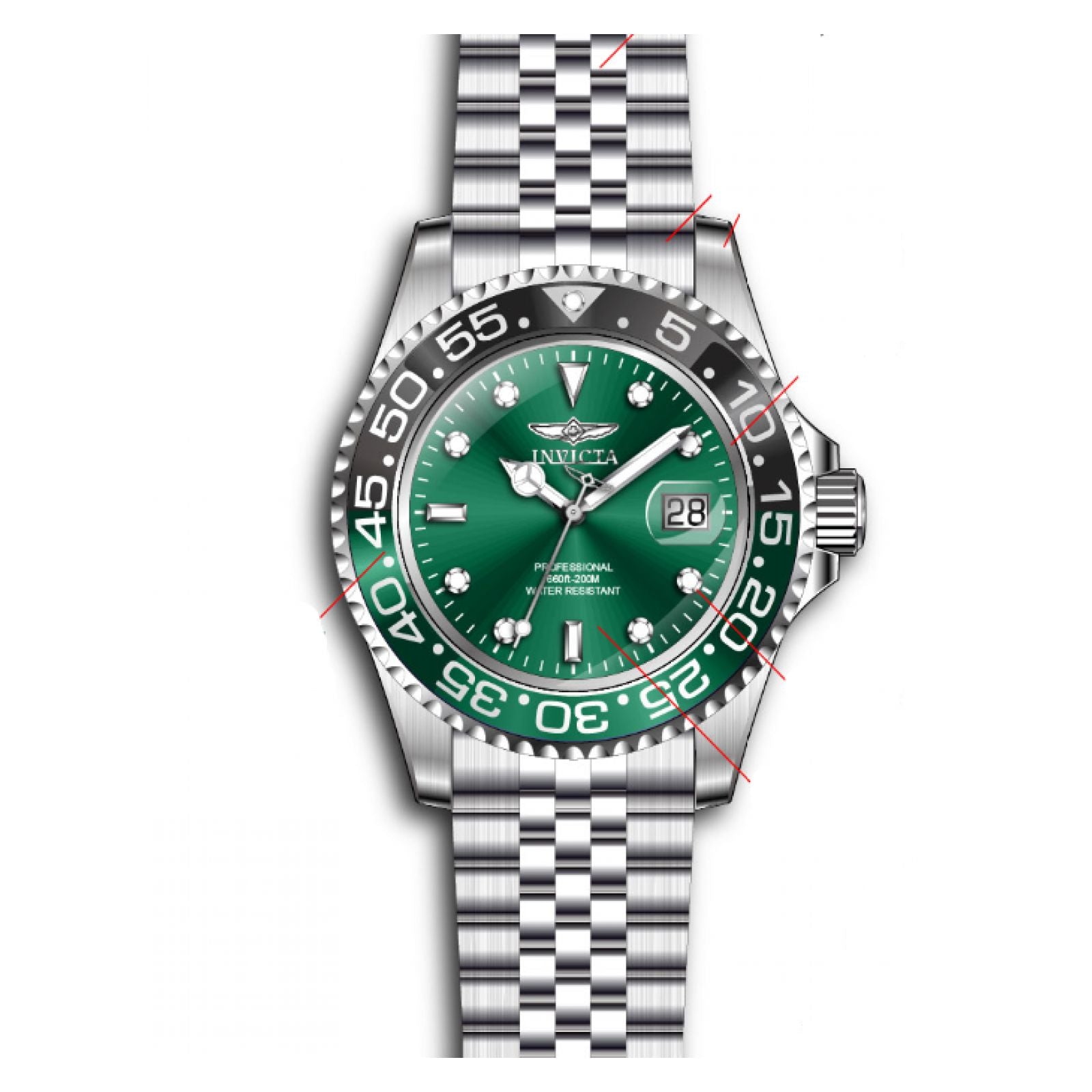 RELOJ  PARA HOMBRE INVICTA PRO DIVER 34105 - PLATEADO