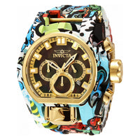 RELOJ  PARA HOMBRE INVICTA BOLT 34719 - CHAPADO EN AGUAMARINA, DORADO.