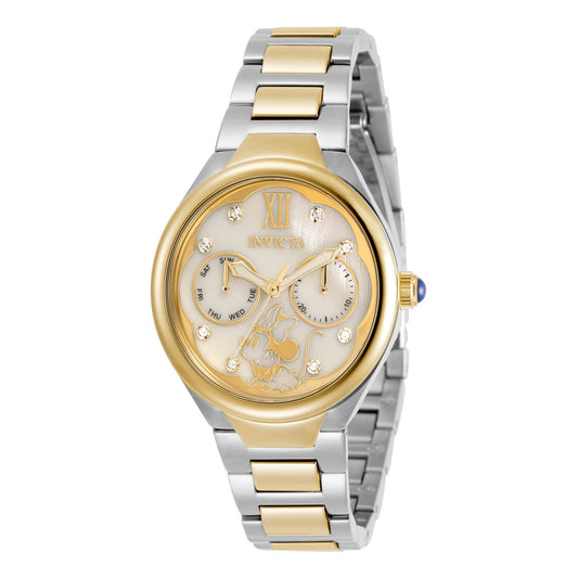 RELOJ MINNIE RATÓN PARA MUJER INVICTA DISNEY LIMITED EDITION 35082 - ACERO, ORO