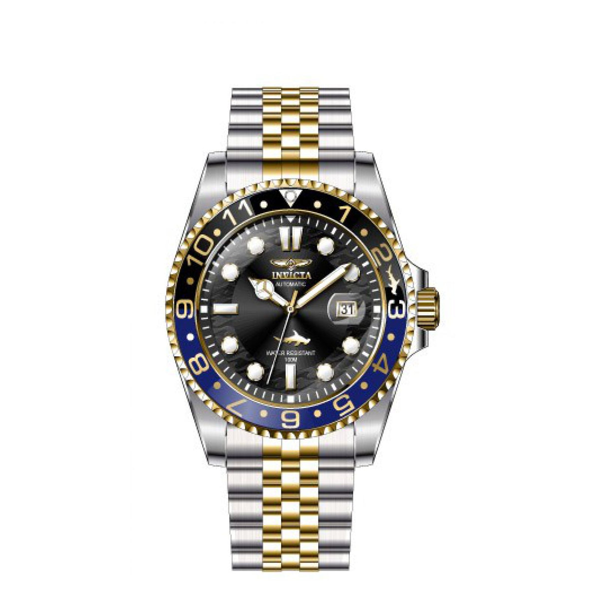 RELOJ  PARA HOMBRE INVICTA PRO DIVER 35152 - NEGRO, ORO