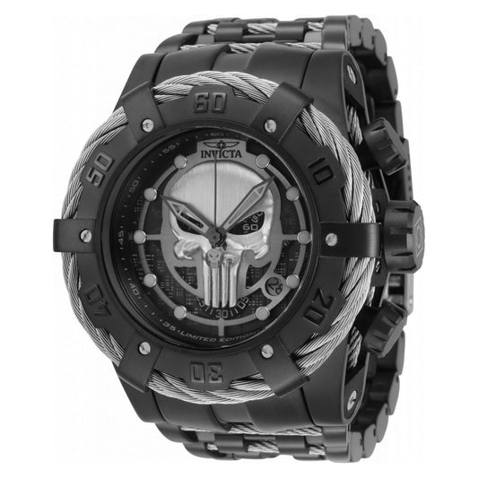 RELOJ PUNISHER PARA HOMBRE INVICTA MARVEL 35165 - NEGRO, ACERO